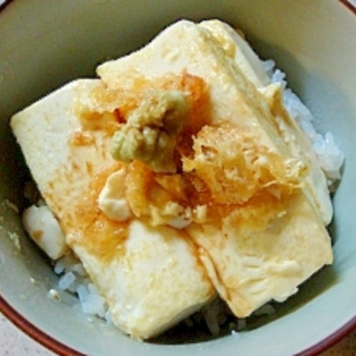 豆腐のバターしょうゆ丼